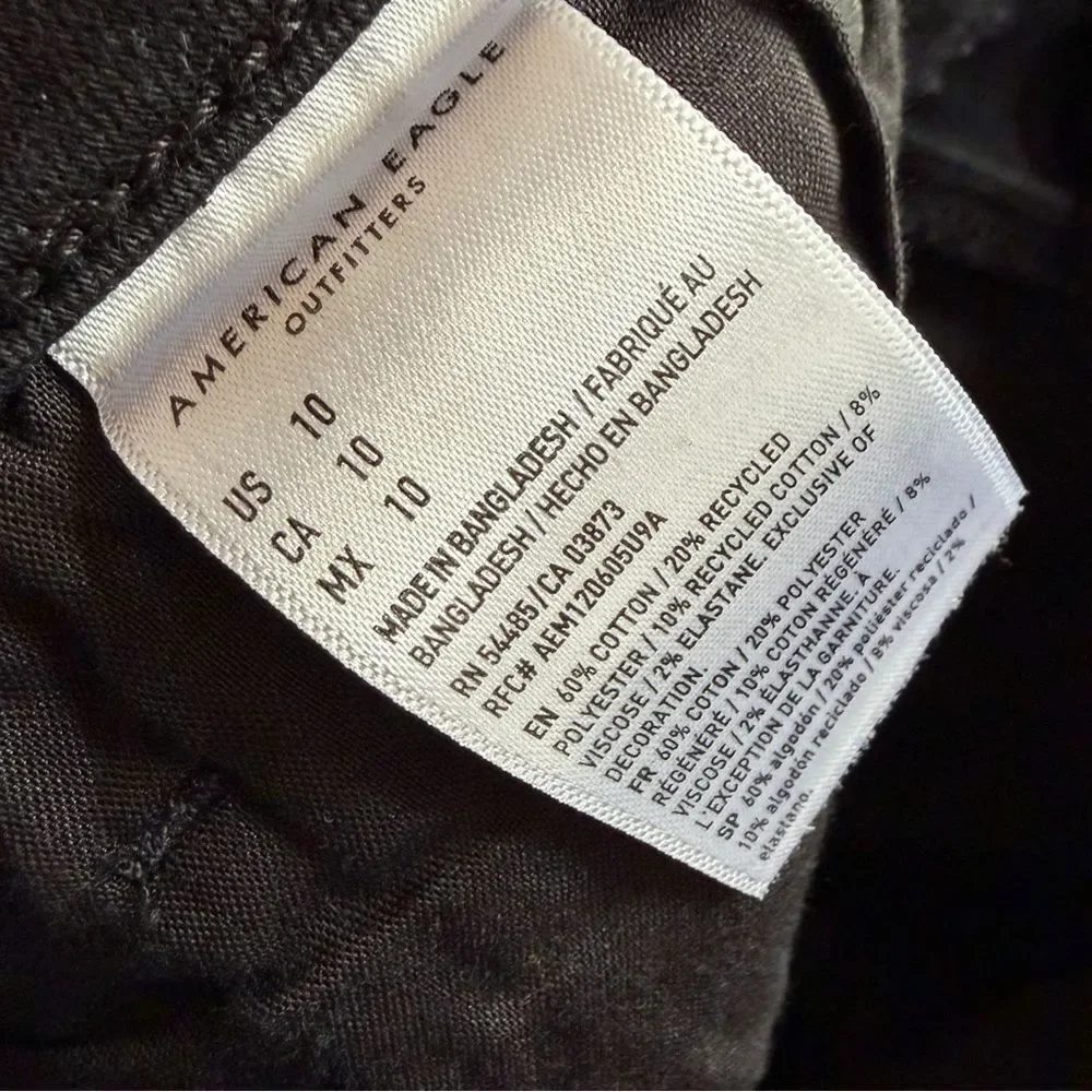 American Eagle midi distressed Jean shorts